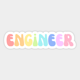 Rainbow Groovy Engineer Sticker